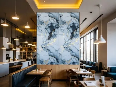 PVC-kiiltävän tumman marmorilevyn edut sisäseinien sisustamiseen